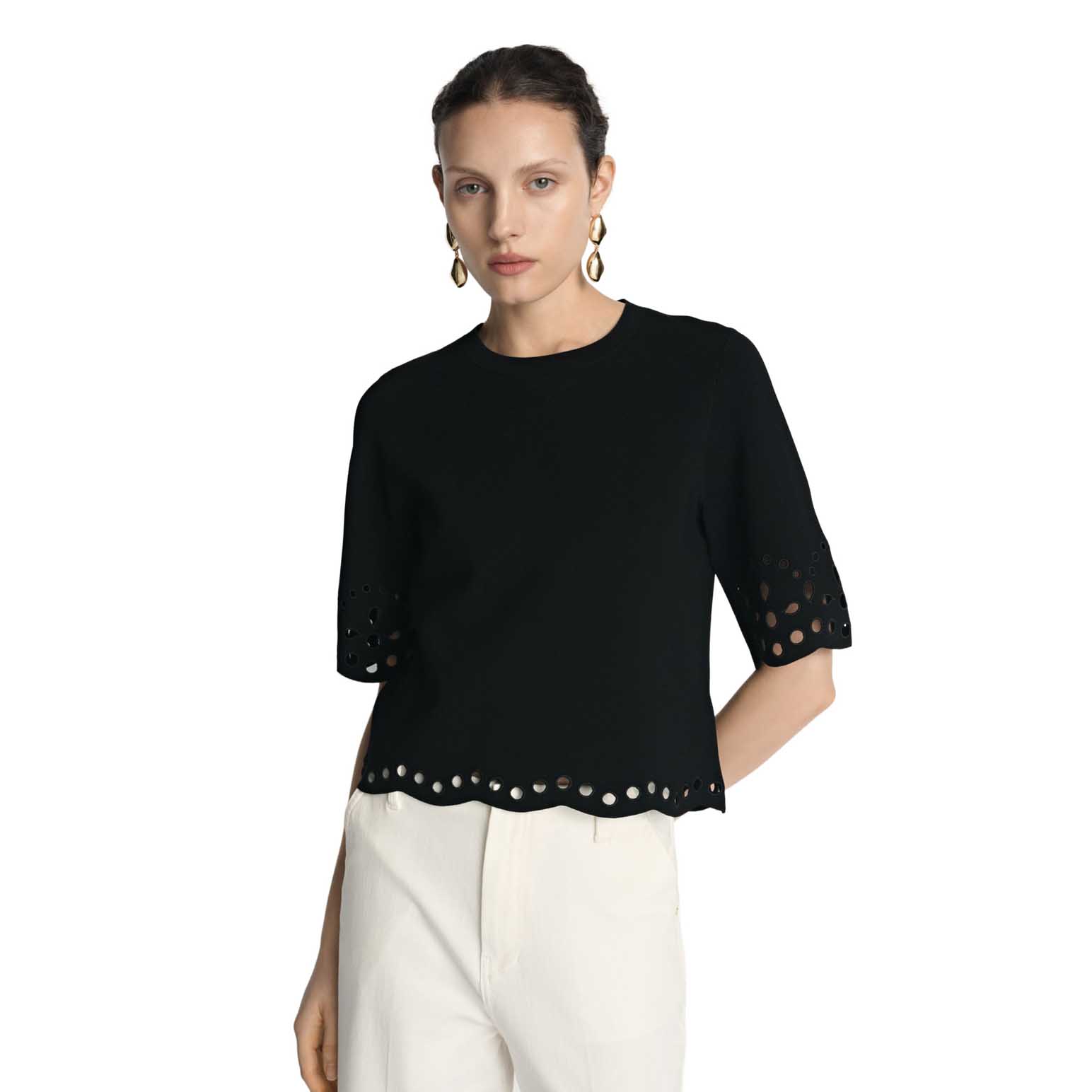 Veronika Maine Lace Milano Top